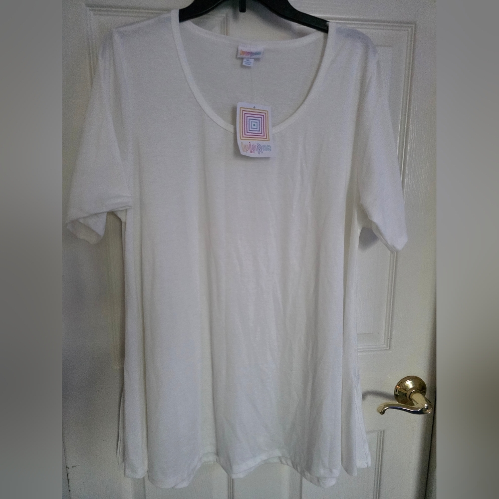 Lularoe Plain White Women's Perfect Tee Shirt.size XL